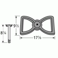 17 1/8 X 9 1/2, Broilmaster Cast Iron Figure-8 Burner Kit - WSB13
