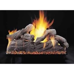 Rasmussen 18" Manzanita Double Face Natural Gas Log Set, Match Light