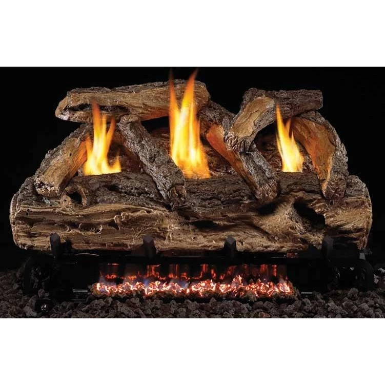 Real Fyre 20" Split Oak Vent Free Log Set, G9 Burner, Manual