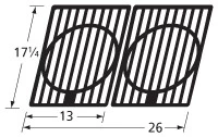 17 1/4 X 26, Stok Cast Iron Cooking Grids - 64332