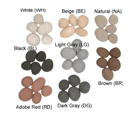 FireStones | 6 Extra Large Stones | White | 1.25 Sq.ft.