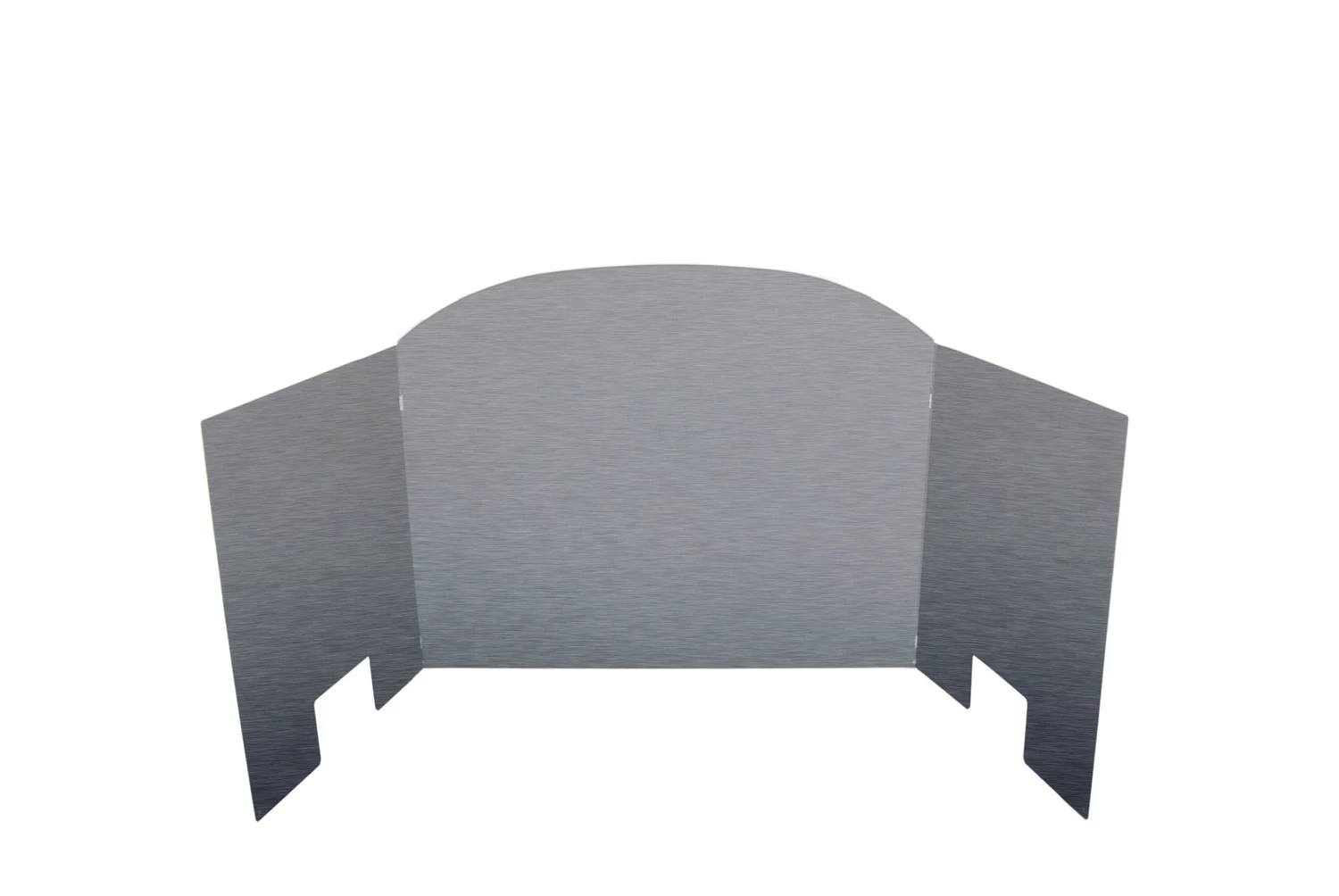 Real Fyre 30" 3-Fold Satin Stainless Traditional Fireback