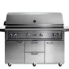Lynx 54” Freestanding Grill With 1 Trident Infrared Burner, 3 Ceramic Burners, Rotisserie - L54TRF