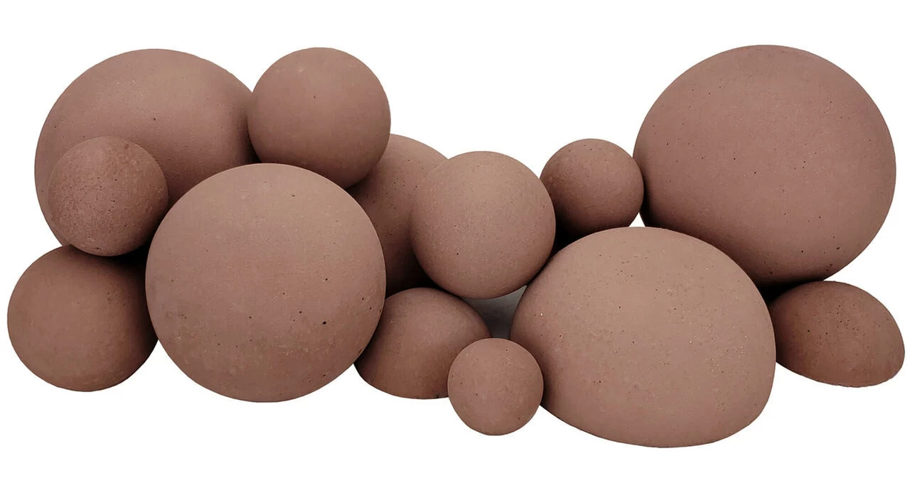 Rasmussen Mixed Fireballs 24" | Adobe Red