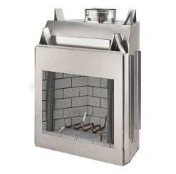 Superior Portofino 36" Outdoor Wood Burning Fireplace, Ivory Stacked Brick - WRE6036-F0336