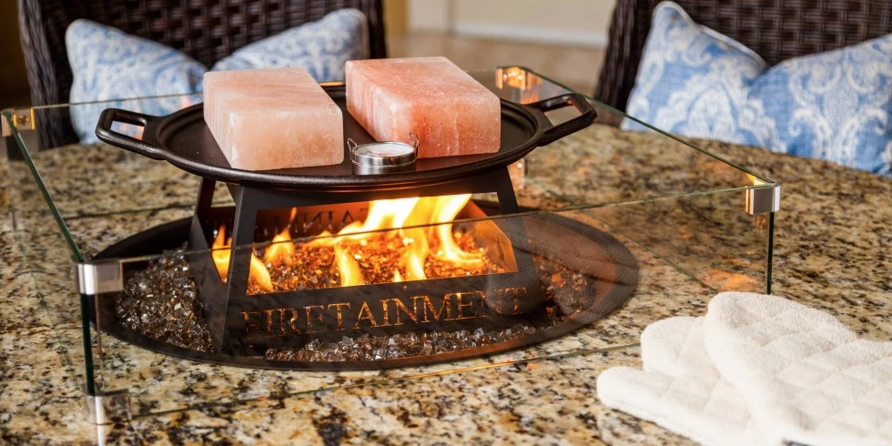 Firetainment Naples 54" Round Firepit Grilling Table - Image 2