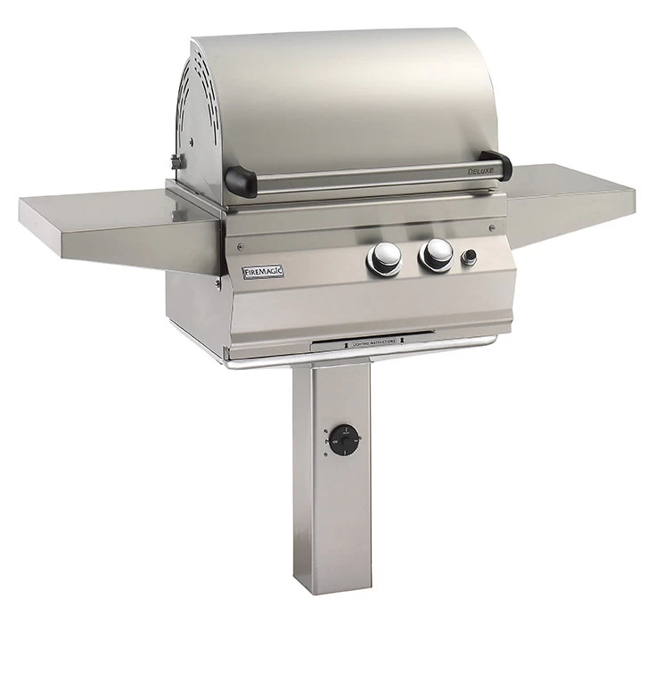 Firemagic Legacy Deluxe Natural Gas Grill On In-Ground Post