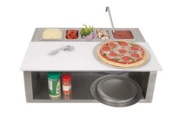 Alfresco Pizza Prep And Garnish Rail - APS-30PPC