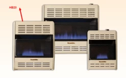 Hearthrite 20K Blue Flame Heater, Manual Control, Natural Gas