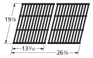 19 1/8 X 26 3/8, Cast Iron Cooking Grid, Perfect Flame - 61812