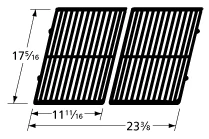 17 5/16 X 23 3/8, Cast Iron Cooking Grids, Kenmore, Weber - 69112