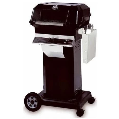 MHP JNR Natural Gas Grill, SearMagic Grids On Black Cart With 4 Wheels