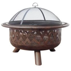Firebowl Criss-Cross Wood Fireplace