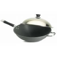 Firemagic 15" Hard Anodized Wok W Stainless Steel Cover - 3572
